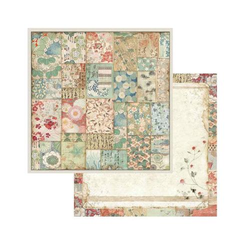 Stamperia - Designpapier "Oriental Garden" Paper Pack 8x8 Inch - 10 Bogen