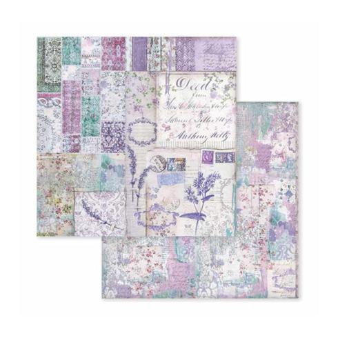 Stamperia - Designpapier "Provence" Paper Pack 8x8 Inch - 10 Bogen