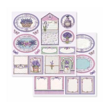 Stamperia - Designpapier "Provence" Paper Pack 8x8 Inch - 10 Bogen