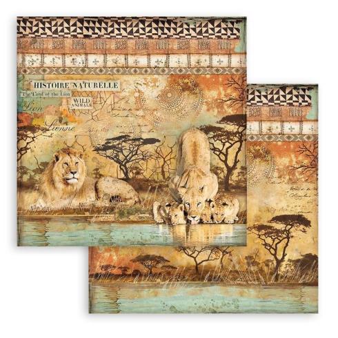 Stamperia - Designpapier "Savana" Paper Pack 8x8 Inch - 10 Bogen