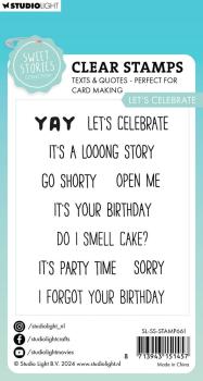 Studio Light - Stempelset "Texts & Quotes Let's Celebrate" Clear Stamps