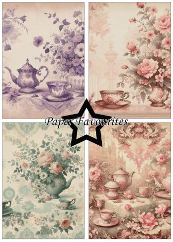 Paper Favourites - Designpapier "Tea Time" Paper Pack A5 - 24 Bogen