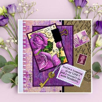 Woodware - Stempel "Postal Rose" Clear Stamps Design by Francoise Read