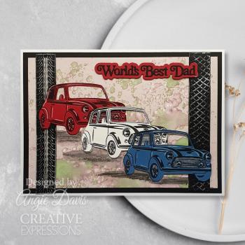 Creative Expressions - Stempelset A5 "Classic Cars" Clear Stamps