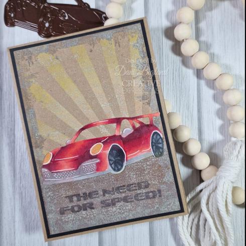Creative Expressions - Stempelset A5 "Super Cars" Clear Stamps