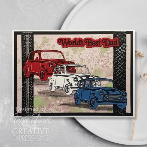 Creative Expressions - Stanzschablone "Dream Car Collection Tyre Tracks" Craft Dies Design by Sue Wilson