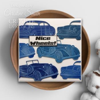 Creative Expressions - Stanzschablone "Dream Car Collection Vintage Cars" Craft Dies Design by Sue Wilson