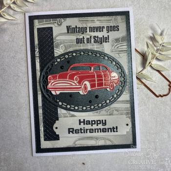 Creative Expressions - Stempelset A6 "Vintage Cars" Clear Stamps