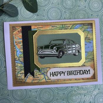 Creative Expressions - Stempelset A6 "Vintage Cars" Clear Stamps