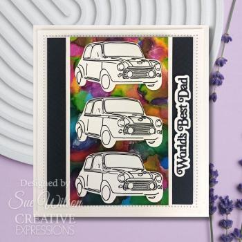 Creative Expressions - Stanzschablone "World's Best Dad" Shadowed Sentiments Dies Mini Design by Sue Wilson