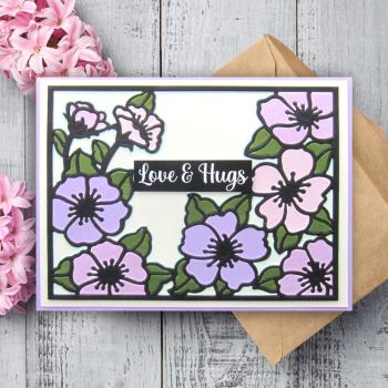 Creative Expressions - Stanzschablone "Frames & Tags Wild Rose Cover Plate" Craft Dies Design by Sue Wilson