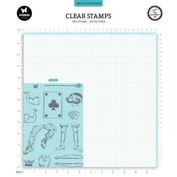 Studio Light - Stempelset "Playing card men" Clear Stamps Design by Art by Marlene