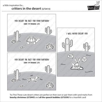 Lawn Fawn - Stempelset "Critters In The Desert" Clear Stamps