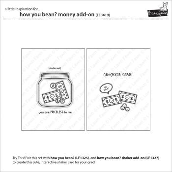 Lawn Fawn - Stempelset "How You Bean? Money Add-on" Clear Stamp Add-On