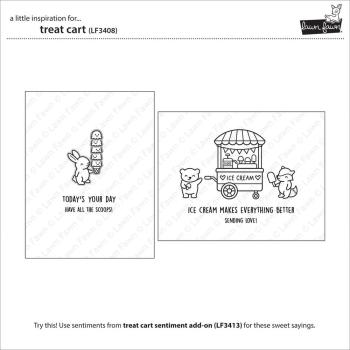 Lawn Fawn - Stempelset "Treat Cart" Clear Stamps