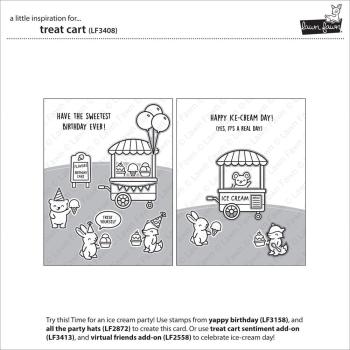 Lawn Fawn - Stempelset "Treat Cart" Clear Stamps