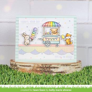 Lawn Fawn - Stempelset "Treat Cart Sentiment" Clear Stamp Add-On