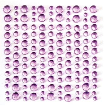 Craft Consortium - Halbperlen "Lilac" Adhesive Dew Drops 143 Stk.