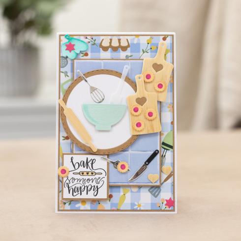 Crafters Companion - Stempelset "Baked with Love" Clear Stamps