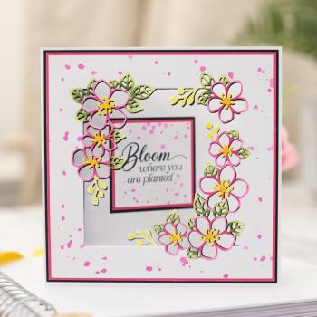 Crafters Companion - Stempelset & Stanzschablone "Bloom Where You Are Planted" Stamp & Dies