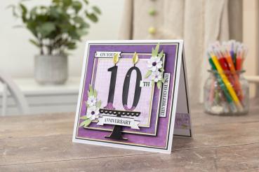 Crafters Companion - Stempelset & Stanzschablone "Everyday Numbers" Stamp & Dies