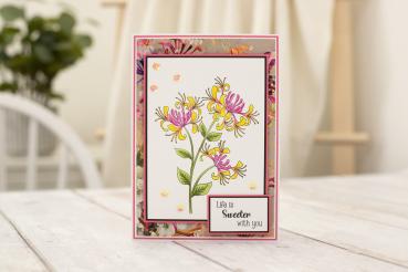 Crafters Companion - Stempel "Honeysuckle Flower" Clear Stamps