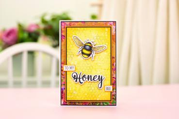 Crafters Companion - Stempelset & Stanzschablone "Sweet Honeybee" Stamp & Dies