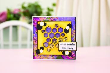 Crafters Companion - Stanzschablone "Wildflower Honeycomb" Dies