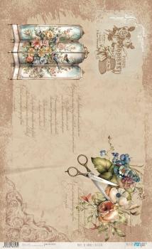 Papers For you - Decoupage Papier "L'Atelier I" Rice Paper Kit - 4 Bogen