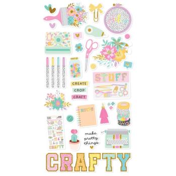 Simple Stories - Aufkleber "Crafty Things" Chipboard Sticker 