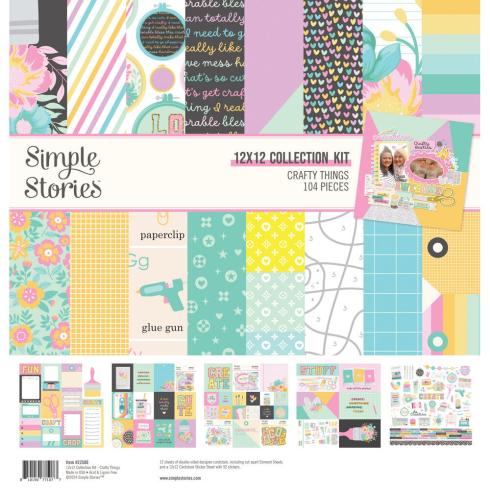 Simple Stories - Collectors Essential Kit "Crafty Things" 12 Bogen Designpapier