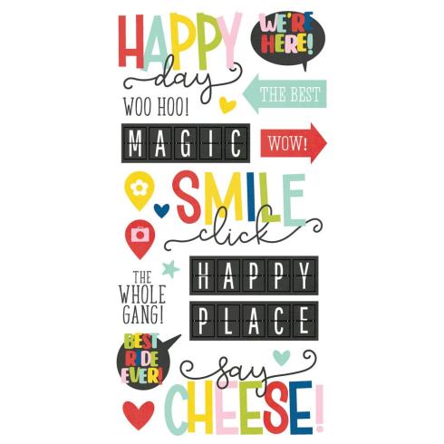 Simple Stories - Aufkleber "Say Cheese Magic" Foam Sticker