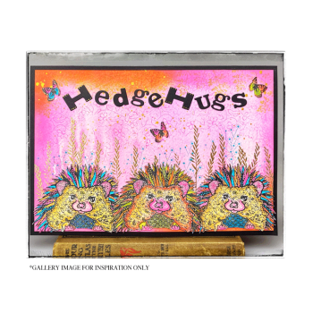 Crafty Individuals - Gummistempel "Happy Hedgehog" Unmounted Rubber Stamps 