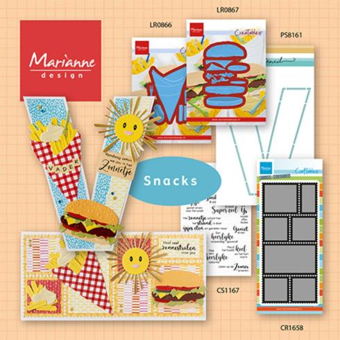 Marianne Design - Präge- und Stanzschablone "Burgers" Creatables Dies