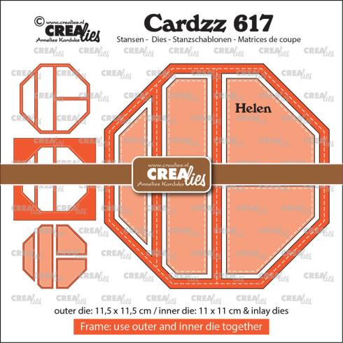 Crealies - Stanzschablone "No. 617 Frame & Inlay Helen" Cardzz Dies