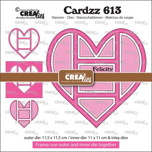 Crealies - Stanzschablone "No. 613 Frame & Inlay Felicity" Cardzz Dies