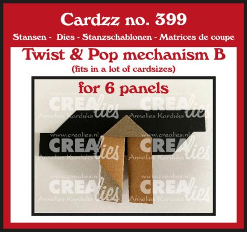 Crealies - Stanzschablone "No. 399 Twist & Pop Mechanism B" Cardzz Dies