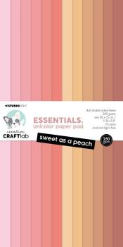 Creative Craft Lab - Studio Light - Cardstock "Sweet As A Peach" Paper Pack 30x15cm - 24 Bogen