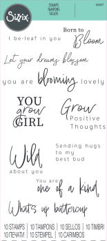 Sizzix - Stempelset "Born to Bloom" Clear Stamps