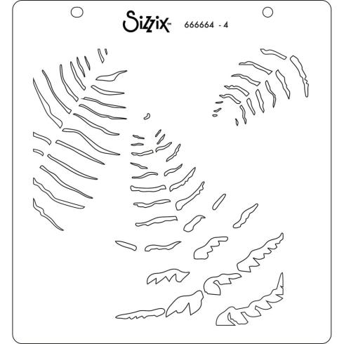 Sizzix - Schablone "Fern" Layered Stencil