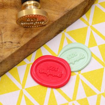 Carlijn Design - Wachssiegel Stempel "100% handgemaakt" Wax Seal Stamp 16