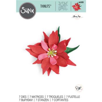 Sizzix - Stanzschablone "Poinsettia Flower" Thinlits Craft Dies