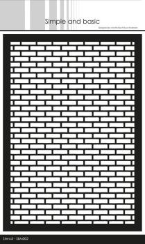 Simple and Basic - Schablone "Bricks" Stencil
