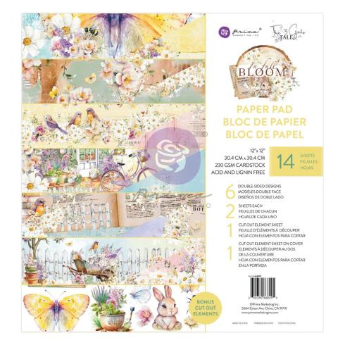 Prima Marketing - Designpapier "In Full Bloom" Paper Pack 12x12 Inch - 14 Bogen