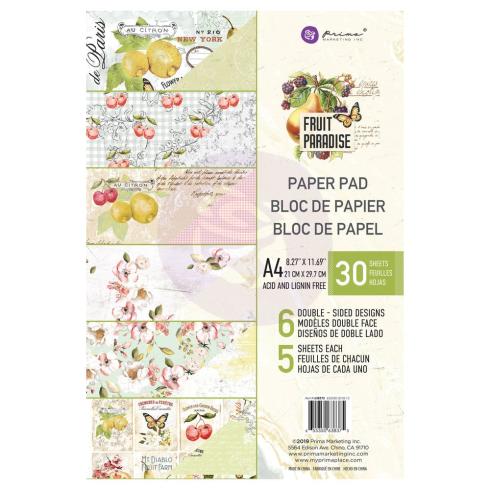 Prima Marketing - Designpapier "Fruit Paradise" Paper Pack A4 - 30 Bogen