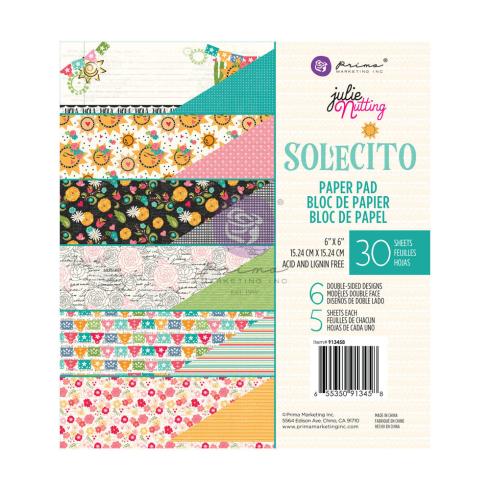 Prima Marketing - Designpapier "Julie N Solecito" Paper Pack 6x6 Inch - 30 Bogen