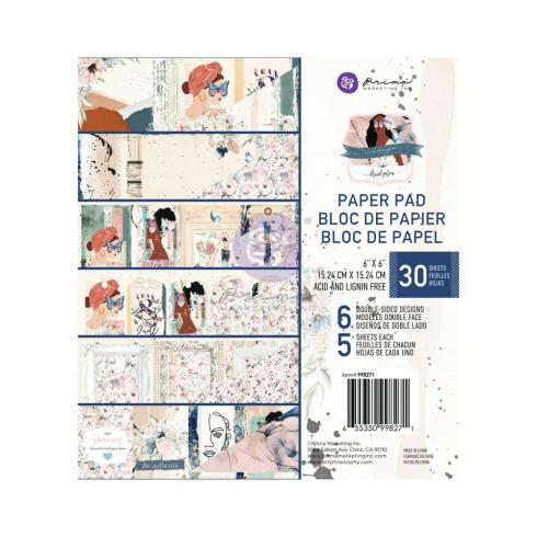 Prima Marketing - Designpapier "Indigo" Paper Pack 6x6 Inch - 30 Bogen