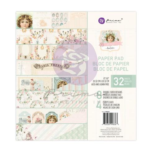 Prima Marketing - Designpapier "Miel" Paper Pack 8x8 Inch - 32 Bogen