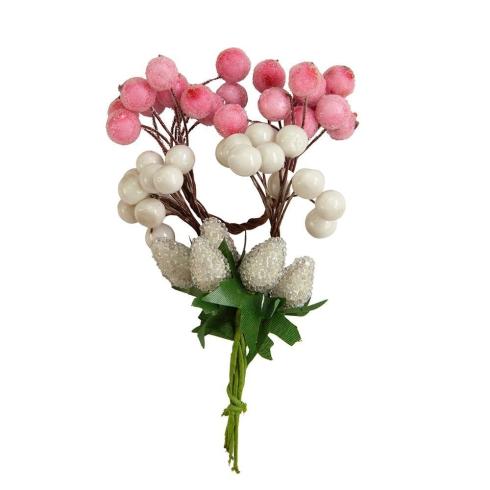Prima Marketing - Papier Blumen "Candy Cane Lane" Flowers Frosted Berries