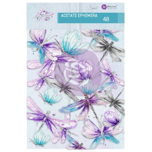 Prima Marketing - Stanzteile "Aquarelle Dreams Dragonflies" Vellum Ephemera